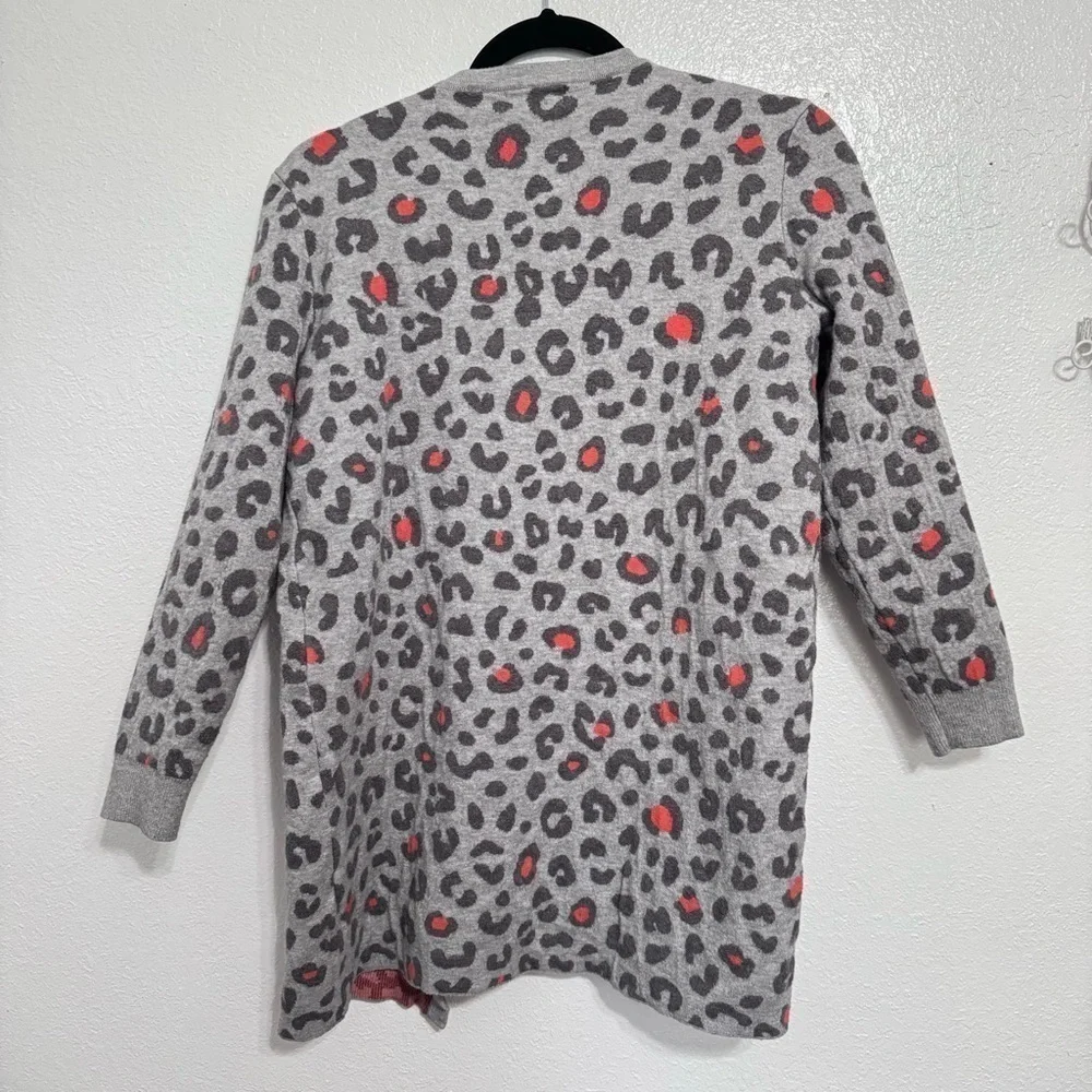 ModCloth Sugarhill Brighton Leopard Print Open Cardigan Sweater Size 6 - Picture 6 of 6